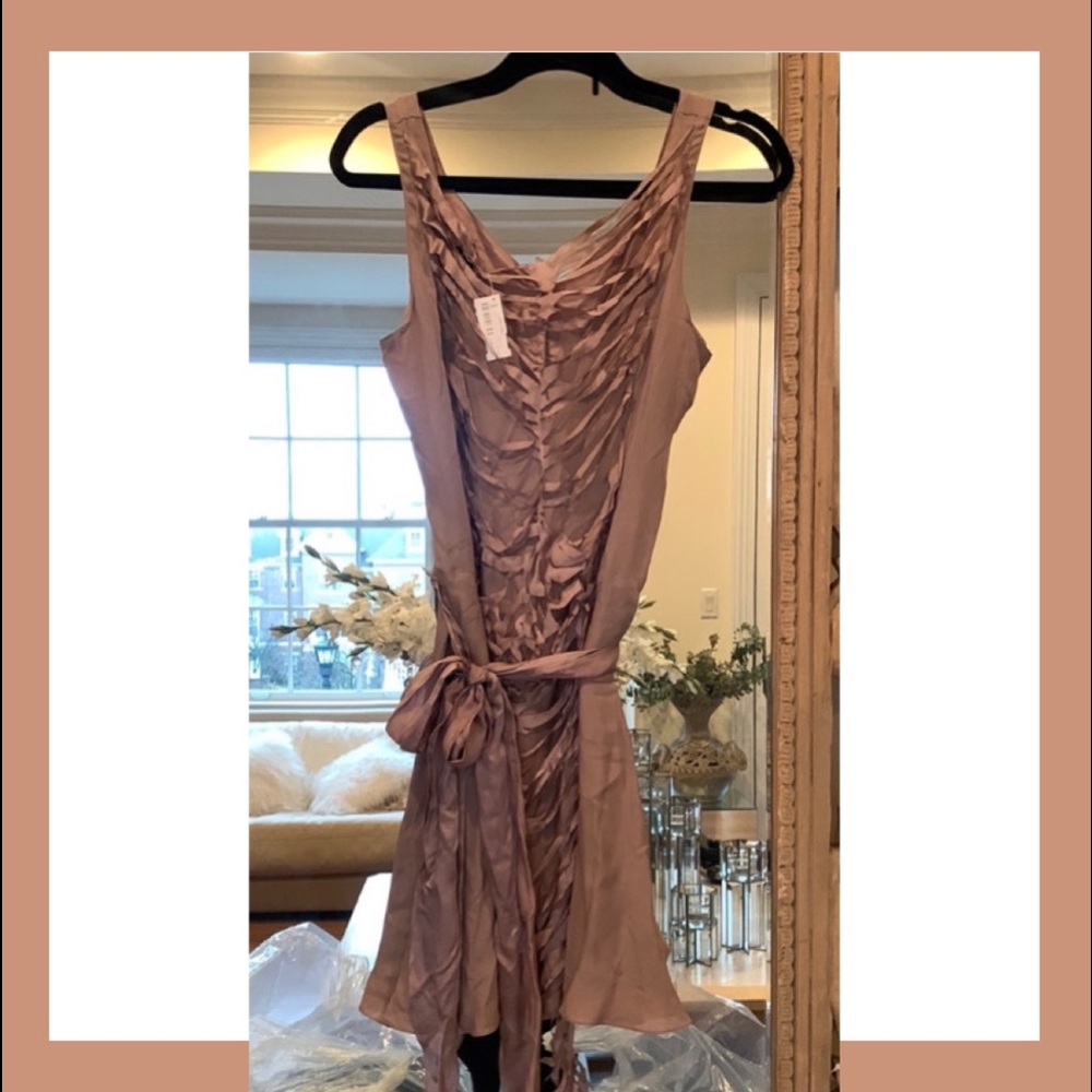 NWT Facchinelli Laser-Cut Sash Tie Dress from Chroma